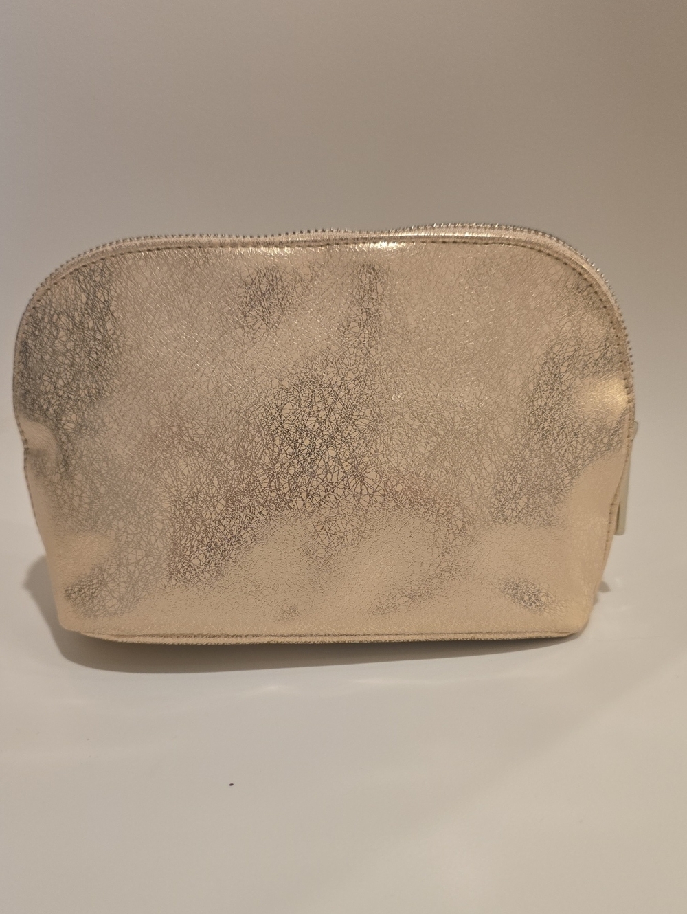 bareMinerals Metallic Beige Cosmetic Bag Shimmet